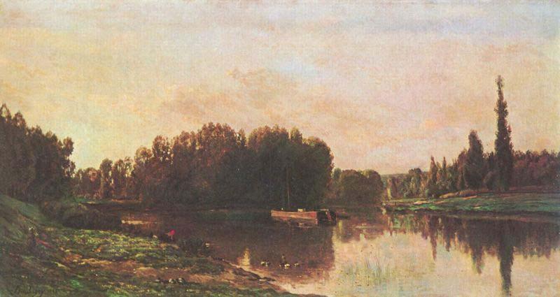 Charles-Francois Daubigny Typical painting of Seine and Oise Sweden oil painting art